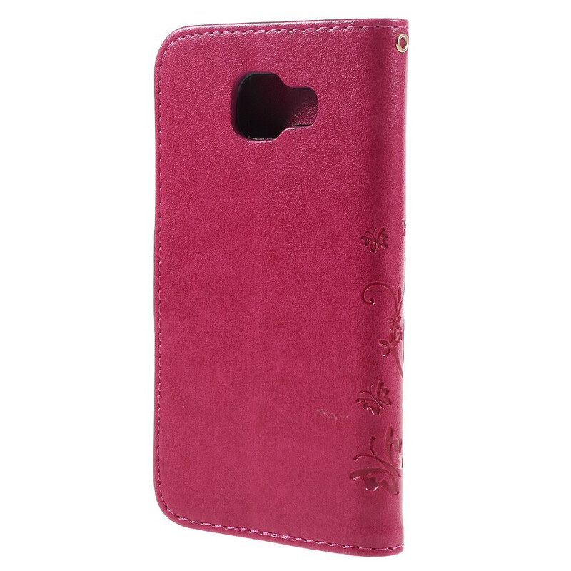 Samsug Galaxy A3 2016 Hoesje Vlinders en Bloemen