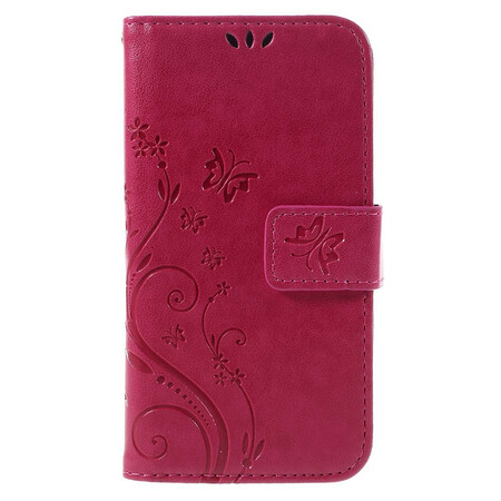 Samsug Galaxy A3 2016 Hoesje Vlinders en Bloemen