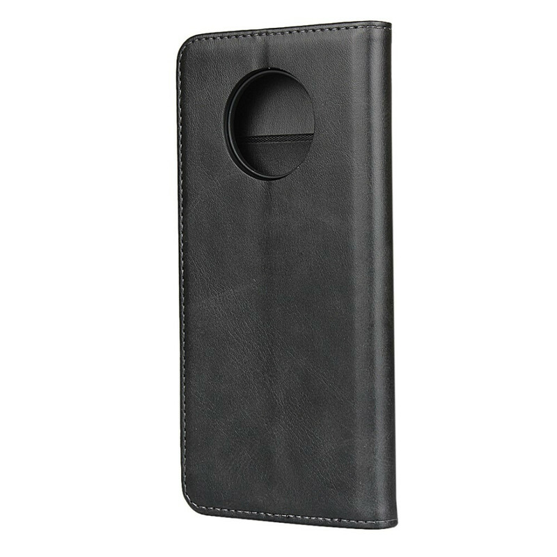 Flip Cover OnePlus 7T Premium Kunstleer Stiksels