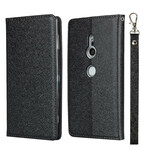 Flip cover Sony Xperia XZ2 stijl zacht leer met riem