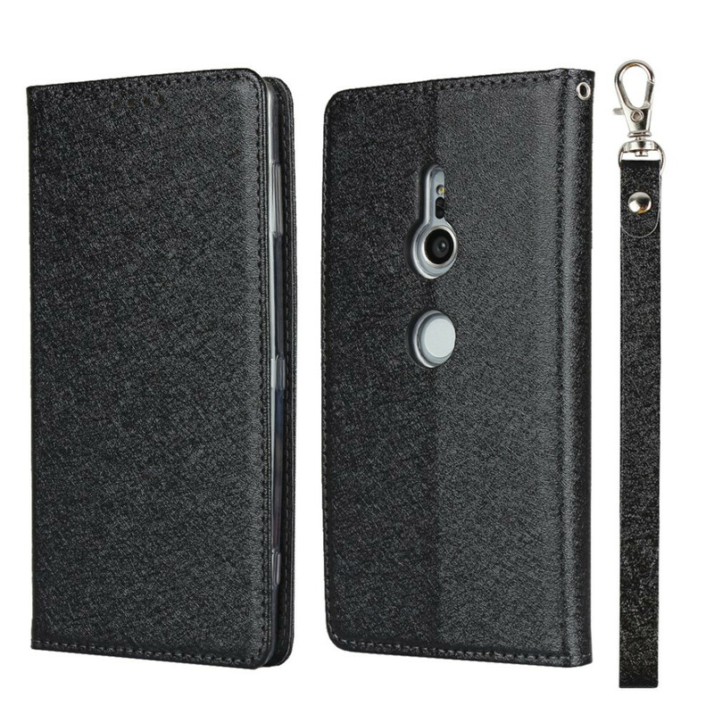 Flip cover Sony Xperia XZ2 stijl zacht leer met riem