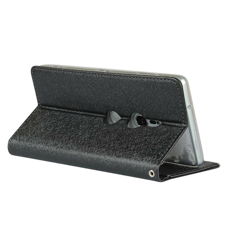 Flip cover Sony Xperia XZ2 stijl zacht leer met riem