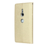 Flip cover Sony Xperia XZ2 stijl zacht leer met riem Flip cover Sony Xperia XZ2 stijl zacht leer met riem