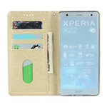 Flip cover Sony Xperia XZ2 stijl zacht leer met riem Flip cover Sony Xperia XZ2 stijl zacht leer met riem