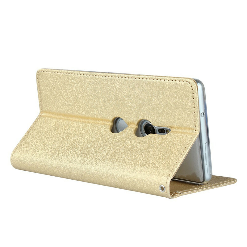 Flip cover Sony Xperia XZ2 stijl zacht leer met riem Flip cover Sony Xperia XZ2 stijl zacht leer met riem