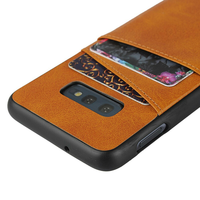 Samsung Galaxy S10e Lederen Hoesje Dubbele Kaart Case