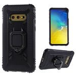 Samsung Galaxy S10e Ring en Koolstofvezel Hoesje