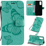 Samsung Galaxy S20 Reuze Vlinders Strap Case