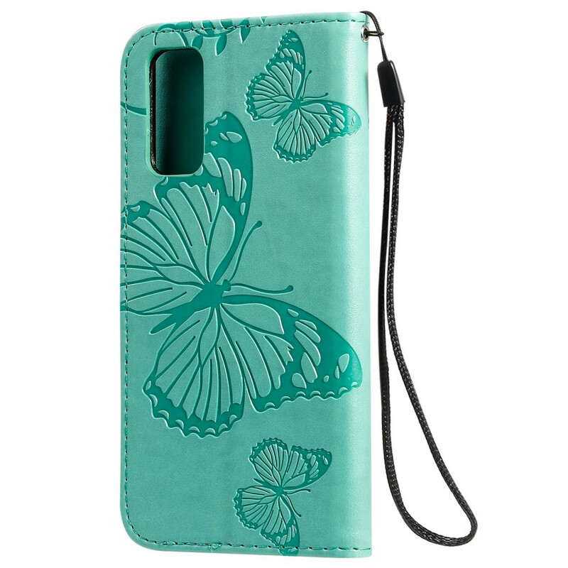 Samsung Galaxy S20 Reuze Vlinders Strap Case