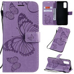 Samsung Galaxy S20 Reuze Vlinders Strap Case