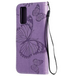 Samsung Galaxy S20 Reuze Vlinders Strap Case