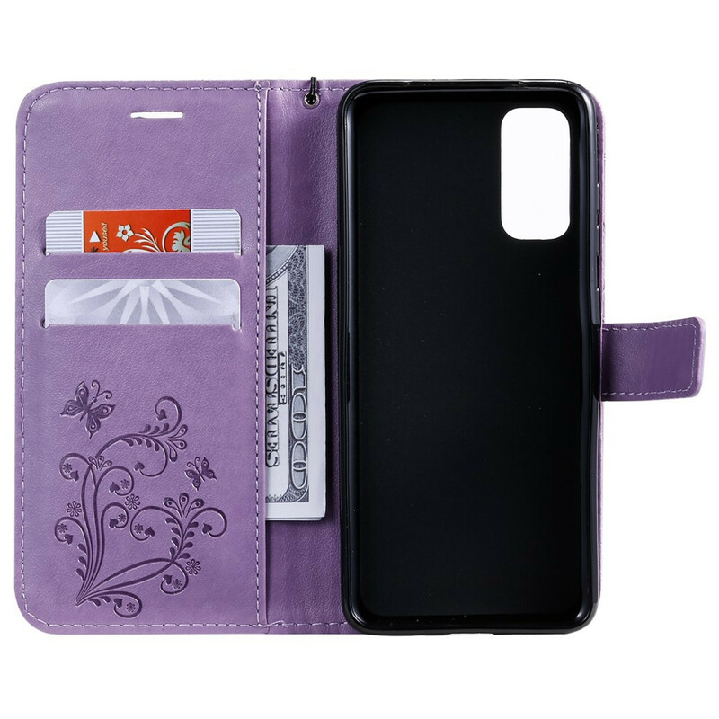 Samsung Galaxy S20 Reuze Vlinders Strap Case