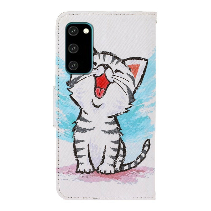 Samsung Galaxy S20 Kitten riem kleur case