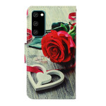 Samsung Galaxy S20 Roze Romantisch Strap Hoesje