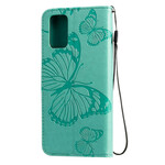 Samsung Galaxy S20 Plus Reuze Vlinders Strap Case Samsung Galaxy S20 Plus Reuze Vlinders Strap Case