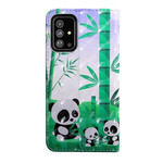 Samsung Galaxy A71 Panda Familie Hoesje