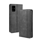 Flip cover Samsung Galaxy A71 leer effect vintage stijlvol