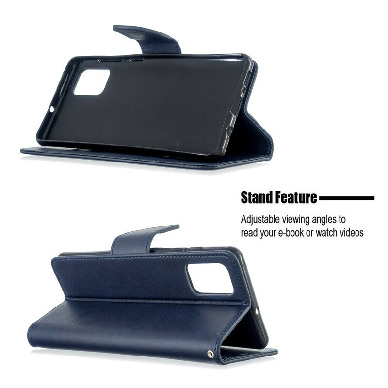 Samsung Galaxy A71 Hoesje Gladde Schuine Klep