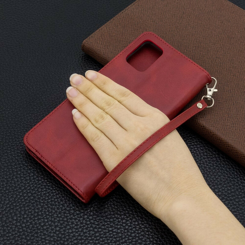 Samsung Galaxy A71 Hoesje Gladde Schuine Klep