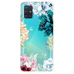 Samsung Galaxy A71 heldere aquarel bloem case
