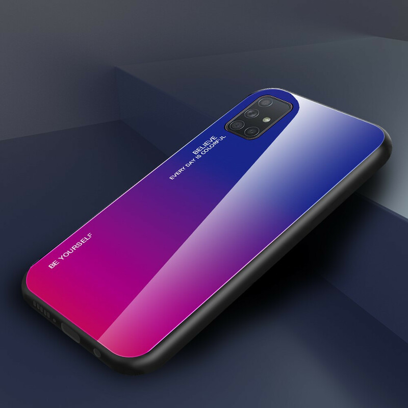 Samsung Galaxy A71 getemperd glas Case Be Yourself