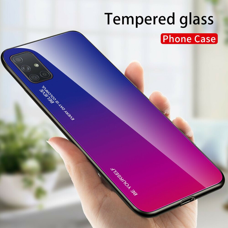 Samsung Galaxy A71 getemperd glas Case Be Yourself