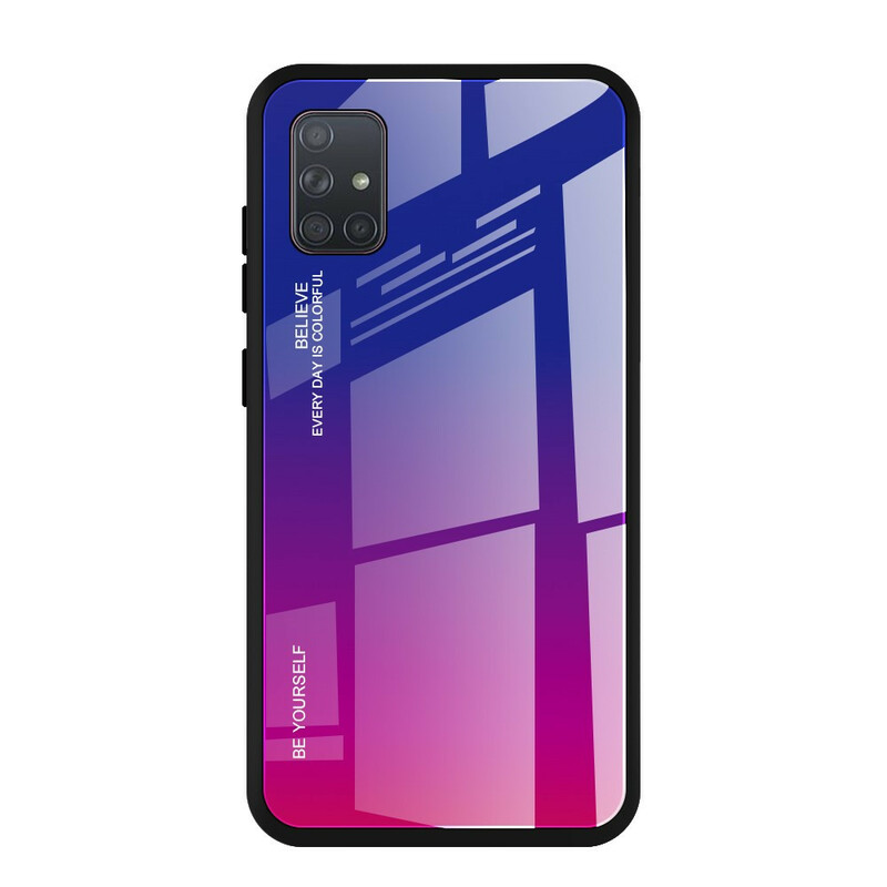 Samsung Galaxy A71 getemperd glas Case Be Yourself
