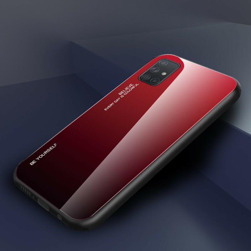 Samsung Galaxy A71 getemperd glas Case Be Yourself
