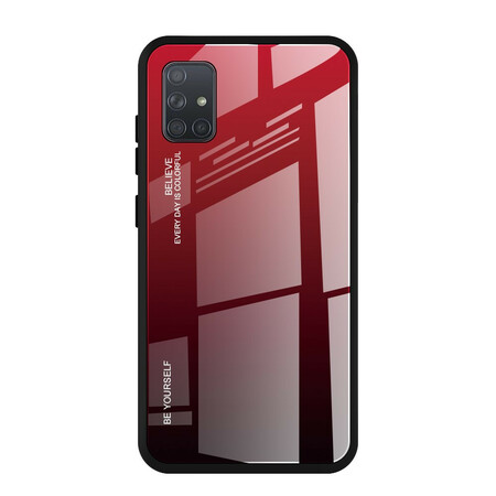 Samsung Galaxy A71 getemperd glas Case Be Yourself