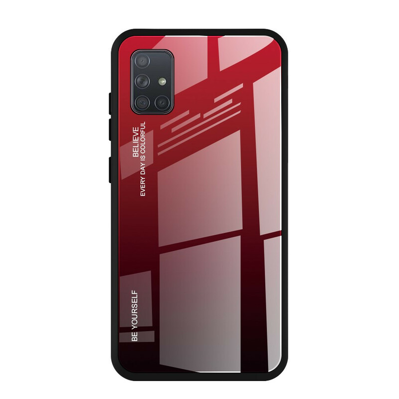 Samsung Galaxy A71 getemperd glas Case Be Yourself