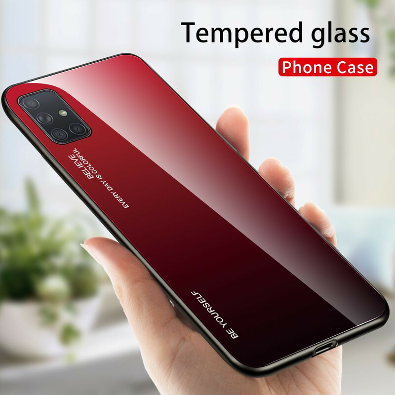 Samsung Galaxy A71 getemperd glas Case Be Yourself