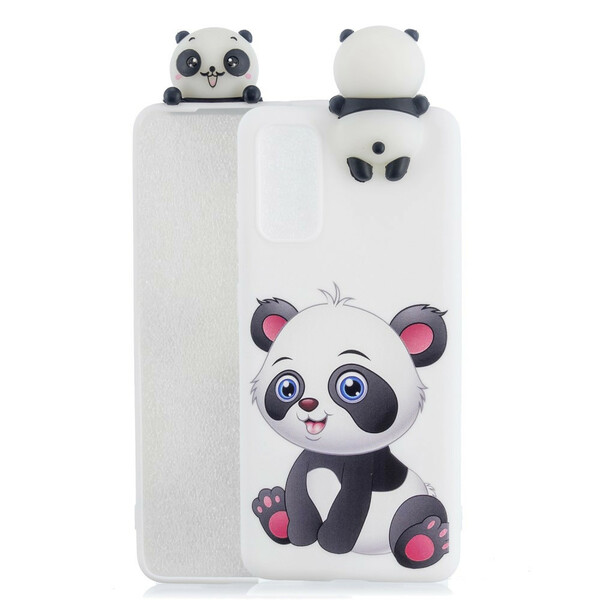 Samsung Galaxy A71 3D Schattige Panda Hoesje