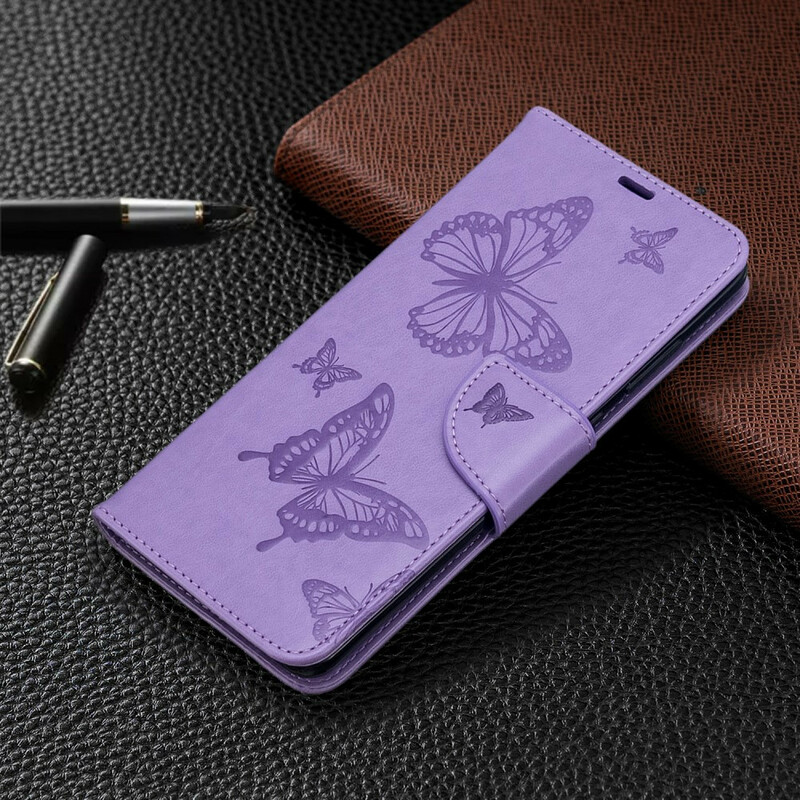 Samsung Galaxy S20 Ultra Hoesje Vlinders in de Vlucht met Koord