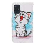 Samsung Galaxy A71 Kitten riem kleur case