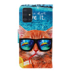 Samsung Galaxy A71 Cat Live It Strap Case