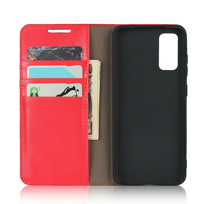 Flip cover Samsung Galaxy S20 Echt Leer