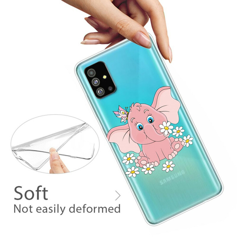 Samsung Galaxy S20 Duidelijk Geval Olifant Roze