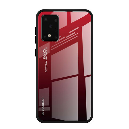 Samsung Galaxy S20 getemperd glas hoesje Be Yourself