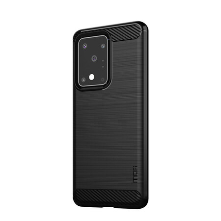 Samsung Galaxy S20 Ultra geborsteld koolstofvezel hoesje MOFI