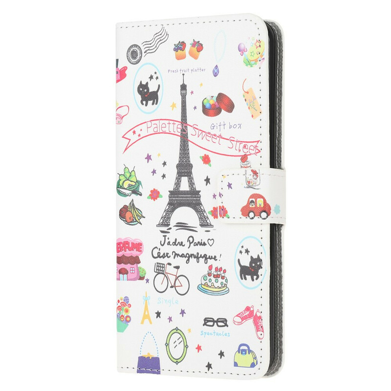 Huawei P40 Lite Case Ik hou van Parijs