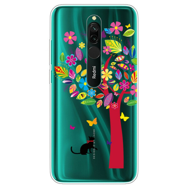 Xiaomi Redmi 8 geval kat onder de boom kleurrijke