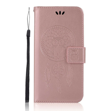 Xiaomi Redmi 8 Leder Effect Dromenvanger Uil Hoesje