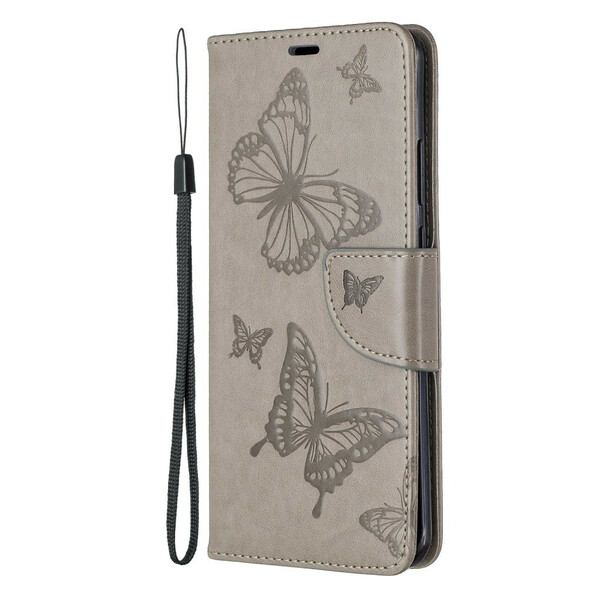 Huawei P40 Pro Case Vlinders en Schuine Flap