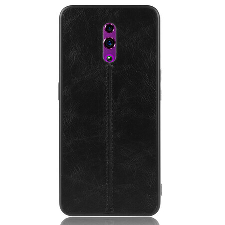 Oppo Reno Lederen Stijl Hoesje Stiksels