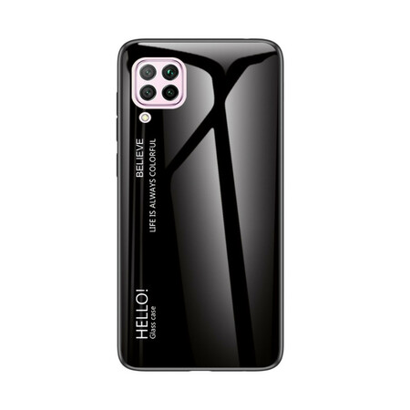 Huawei P40 Lite Cover Hallo Aangemaakt Glas