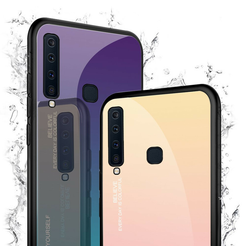 Samsung Galaxy A9 getemperd glas hoesje Be Yourself