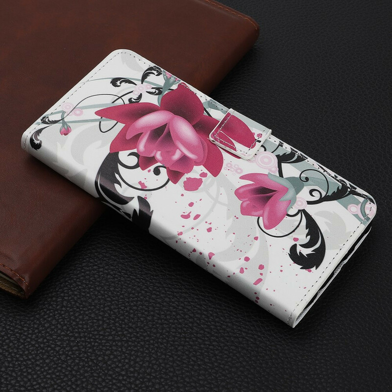 Xiaomi Redmi Note 8 Pro Tropische Bloemen Hoesje