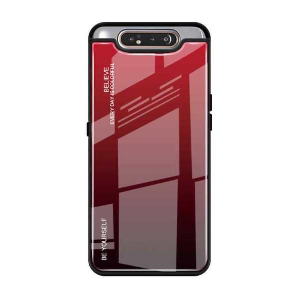 Samsung Galaxy A80 getemperd glas hoesje Be Yourself