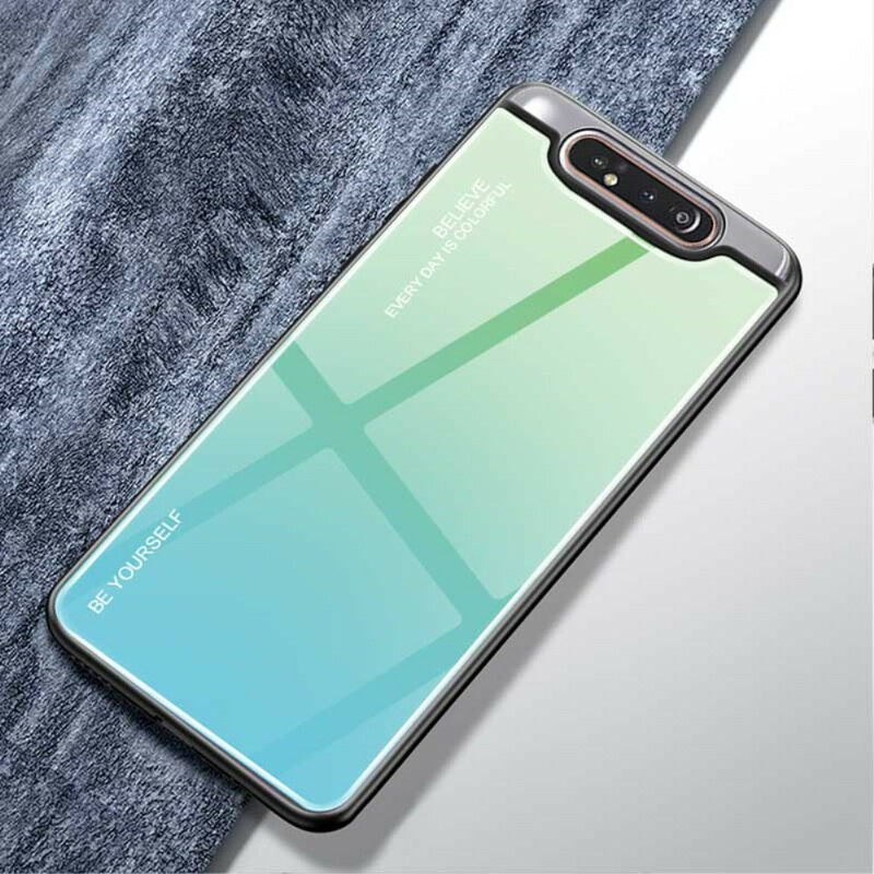 Samsung Galaxy A80 getemperd glas hoesje Be Yourself