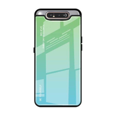 Samsung Galaxy A80 getemperd glas hoesje Be Yourself